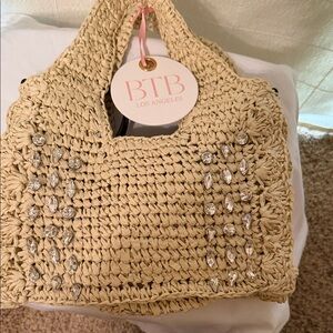 BTB Los Angeles Bardo Mini Straw Tote